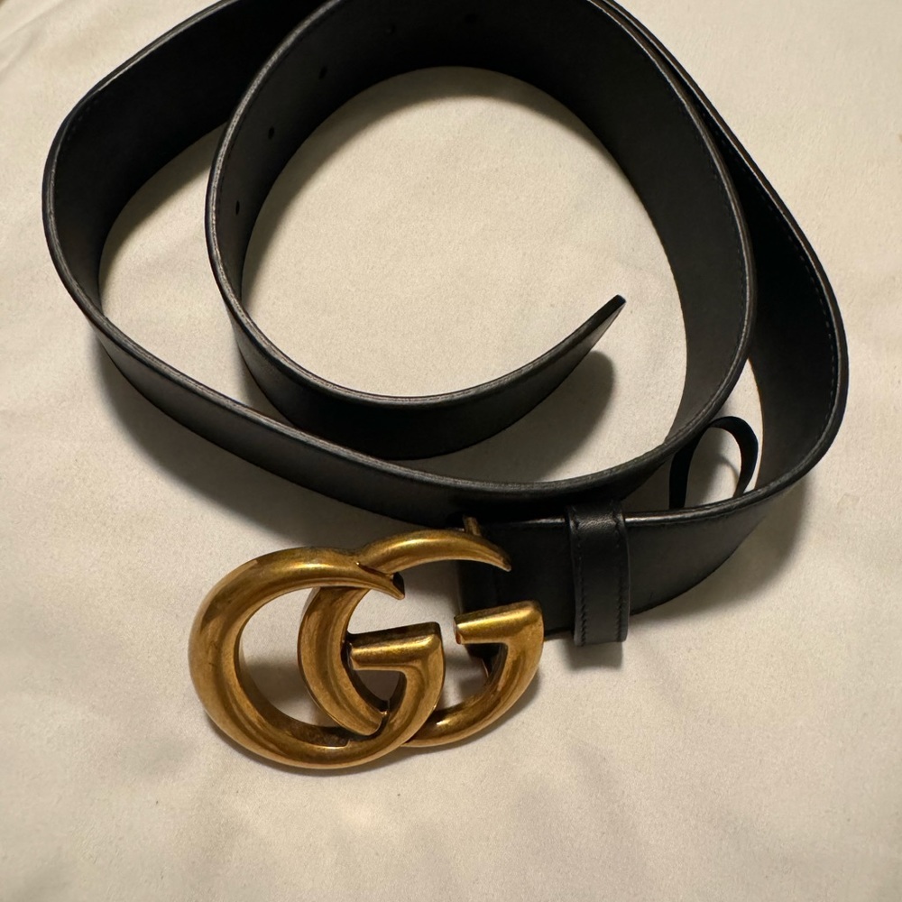 Original GC Logo Leather belt size 85 EU